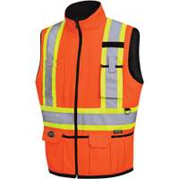 6688 Veste r&eacute;versible, Orange haute visibilit&eacute;, 2T-Grand, Polyester - Pioneer V1022450-2XL