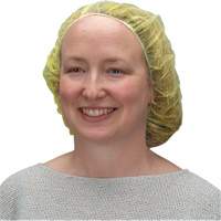 Bonnets bouffants, Polypropyl&egrave;ne, 24", Jaune - Produits de sécurité Zenith 