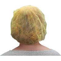 Bonnets bouffants, Polypropyl&egrave;ne, 24", Jaune - Produits de sécurité Zenith 