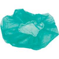 Bonnets bouffants, Polypropyl&egrave;ne, 24", Vert - Produits de sécurité Zenith 