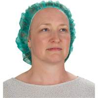 Bonnets bouffants, Polypropyl&egrave;ne, 24", Vert - Produits de sécurité Zenith 