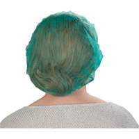 Bonnets bouffants, Polypropyl&egrave;ne, 24", Vert - Produits de sécurité Zenith 