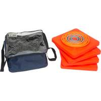 C&ocirc;ne de signalisation repliable, 28" h, Orange - Produits de sécurité Zenith 