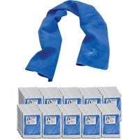 Chill-Its 6602 Evaporative Cooling Towel, Blue - Ergodyne 12410