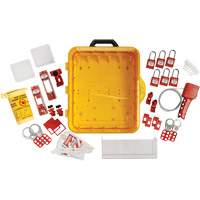 Station de cadenassage &eacute;lectrique avec cadenas de s&eacute;curit&eacute; en nylon utilisant des cl&eacute;s diff&eacute;rentes, Cadenas Plastique, Capacit&eacute; de 60, Cadenas Compris - Brady 153685