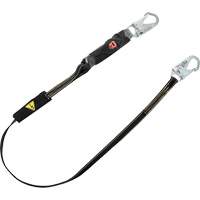 Longe &agrave; amortisseur d'&eacute;nergie pour le soudage V-Series, 6', Point d'ancrage &agrave; Crochet mousqueton, Crochet mousqueton aux jambes, Kevlar/M&eacute;tal/Nylon - MSA 10199012