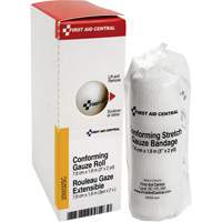 Recharge de bandage en gaze &eacute;tirable et conforme SmartCompliance, Rouleau, 6' lo x 3" la, St&eacute;rile, Dispositif m&eacute;dical Classe 1 - First Aid Central 200032SC