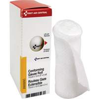 Recharge de bandage en gaze &eacute;tirable et conforme SmartCompliance, Rouleau, 6' lo x 3" la, St&eacute;rile, Dispositif m&eacute;dical Classe 1 - First Aid Central 200032SC