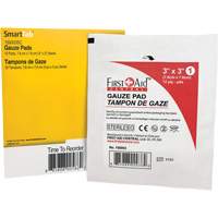 Recharge de gaze SmartCompliance, Tampon, 3" lo x 3" la, St&eacute;rile, Dispositif m&eacute;dical Classe 1 - First Aid Central 150003SC