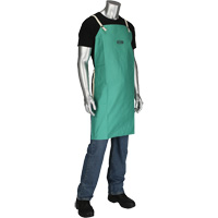 Tablier en satinette 100 % coton trait&eacute; FR Ironcat Dynamic, Salopette, Vert - PIP Global Safety GP708036