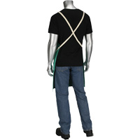 Tablier en satinette 100 % coton trait&eacute; FR Ironcat Dynamic, Salopette, Vert - PIP Global Safety GP708036