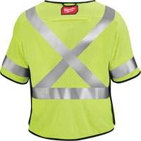 Breakaway Mesh Safety Vest, Black/High Visibility Lime-Yellow, 4X-Large/5X-Large - Milwaukee 48-73-5234