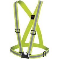 5497 Bretelles de s&eacute;curit&eacute;, Jaune lime haute visibilit&eacute;, Couleur r&eacute;fl&eacute;chissante Argent, Taille unique - Pioneer V1041060-O/S