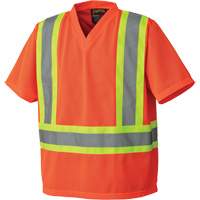 5992P T-shirt de s&eacute;curit&eacute;, Polyester, Moyen, Orange haute visibilit&eacute; - Pioneer V1050450-M