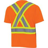 6990 Chandail de s&eacute;curit&eacute; en il-de-perdrix, Polyester, Grand, Orange haute visibilit&eacute; - Pioneer V1051150-L