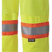 5999P Pantalon de s&eacute;curit&eacute; routi&egrave;re, Polyester, Petit, Jaune lime haute visibilit&eacute; - Pioneer V1070360-S
