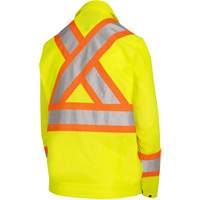 5999JW Veste de s&eacute;curit&eacute; routi&egrave;re pour femmes, Polyester, Jaune lime haute visibilit&eacute;, T-petit - Pioneer V1071260-XS