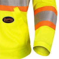 5999JW Veste de s&eacute;curit&eacute; routi&egrave;re pour femmes, Polyester, Jaune lime haute visibilit&eacute;, T-petit - Pioneer V1071260-XS