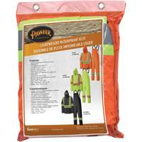 5598 Combinaison de pluie imperm&eacute;able et l&eacute;g&egrave;re, Polyester/PVC, Grand, Orange haute visibilit&eacute; - Pioneer V1080150-L