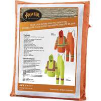 5608 Combinaison de pluie imperm&eacute;able 210D, Polyester/PVC, Petit, Orange haute visibilit&eacute; - Pioneer V1080250-S