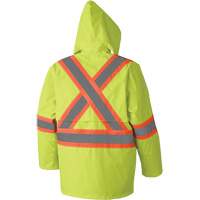 5609 Combinaison de pluie imperm&eacute;able 210D, Polyester/PVC, 4T-Grand, Jaune lime haute visibilit&eacute; - Pioneer V1080260-4XL