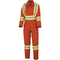 5514W Women's Safety Coveralls, Small, High Visibility Orange - Pioneer V2020450-S