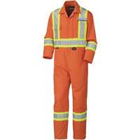 5513T Industrial Wash Coveralls, 42 (Tall), High Visibility Orange - Pioneer V202151T-42