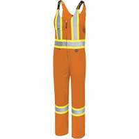 6617T Salopettes, Polyester, 40, Orange haute visibilit&eacute; - Pioneer V203011T-40