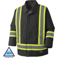 5535BKA Quilted Duck Parka, Black, Large - Pioneer V206037A-L