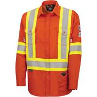 7743 Chemise de s&eacute;curit&eacute; ignifug&eacute;e FR-Tech, Petit, Orange haute visibilit&eacute; - Pioneer V2540460-S