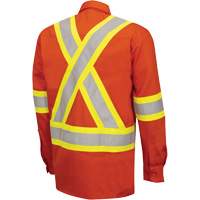 7743 Chemise de s&eacute;curit&eacute; ignifug&eacute;e FR-Tech, Petit, Orange haute visibilit&eacute; - Pioneer V2540460-S