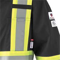 7702BKT Combinaison FR-Tech contre les arcs, Taille 40 (grand taille), Noir, 10 cal/cm² - Pioneer V254047T-40