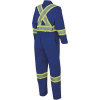 7706 Combinaison ignifuge FR-Tech avec fermetures &agrave; glissi&egrave;re aux jambes, Taille 36, Bleu royal, 9,7 cal/cm² - Pioneer V2540510-36