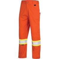 7763 Pantalon de s&eacute;curit&eacute; haute visibilit&eacute; r&eacute;sistant aux arcs &eacute;lectriques FR-Tech 88/12, 32, x 34, Orange haute visibilit&eacute;, 9,7 cal/cm² - Pioneer V2540550-32X34