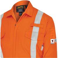7702BB Combinaison de s&eacute;curit&eacute; FR-Tech 2 tons, Taille 36, Bleu marin/Orange, 10 cal/cm² - Pioneer V2541350-36