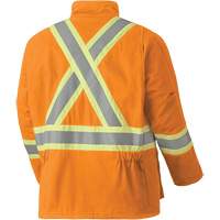 5533 Flame-Resistant Safety Parka, Small, High Visibility Orange, 58 cal/cm² - Pioneer V2560250-S