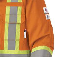 5533 Flame-Resistant Safety Parka, Small, High Visibility Orange, 58 cal/cm² - Pioneer V2560250-S