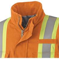 5533 Flame-Resistant Safety Parka, Small, High Visibility Orange, 58 cal/cm² - Pioneer V2560250-S