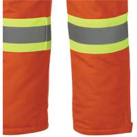 5534A Flame-Resistant Quilted Safety Overalls, Small, Orange - Pioneer V2560351-S
