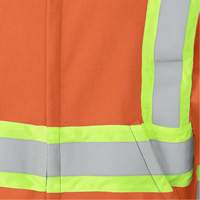 338SF Chandail &agrave; capuche de s&eacute;curit&eacute; ignifug&eacute; avec fermeture &agrave; glissi&egrave;re, Hommes, 3T-Grand, Orange haute visibilit&eacute;, 22 cal/cm² - Pioneer V2570450-3XL