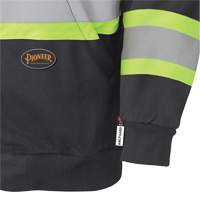 337SF Chandail &agrave; capuche de s&eacute;curit&eacute; ignifug&eacute; avec fermeture &agrave; glissi&egrave;re, Hommes, T-Grand, Noir, 22 cal/cm² - Pioneer V2570470-XL