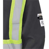 337SF Chandail &agrave; capuche de s&eacute;curit&eacute; ignifug&eacute; avec fermeture &agrave; glissi&egrave;re, Hommes, T-Grand, Noir, 22 cal/cm² - Pioneer V2570470-XL