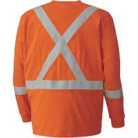 339SFA Chemise de s&eacute;curit&eacute; &agrave; manches longues ignifuge, 5T-Grand, Orange haute visibilit&eacute; - Pioneer V2580450-5XL