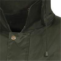 D8120J Manteau &agrave; capuchon ind&eacute;chirable Nailhead pour planteur d'arbres, Polyester/PVC, T-petit, Vert - Pioneer V3040340-XS