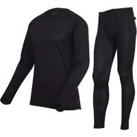 D2200A Ensemble de sous-v&ecirc;tements &agrave; s&eacute;chage rapide et &eacute;vacuation de l'humidit&eacute; de premi&egrave;re qualit&eacute;, Hommes, T-petit, Noir - Pioneer V3100271-XS
