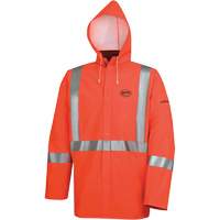 576J Veste de pluie ignifuge haute visibilit&eacute;, Petit, Orange haute visibilit&eacute; - Pioneer V3510860-S