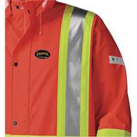 5896 Manteau long imperm&eacute;able et ignifuge, Petit, Orange haute visibilit&eacute; - Pioneer V3520350-S