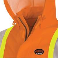 5880 Manteau de pluie ignifuge et protection contre les &eacute;clats d'arc &eacute;lectrique, Moyen, Orange haute visibilit&eacute;, 10 cal/cm² - Pioneer V3520650-M