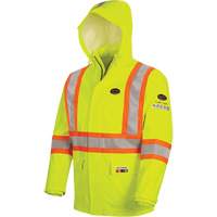 5881 FR/Arc-Rated Waterproof Rain Jacket, Small, High Visibility Yellow, 10 cal/cm² - Pioneer V3520660-S