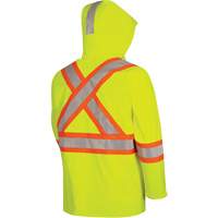 5881 FR/Arc-Rated Waterproof Rain Jacket, Small, High Visibility Yellow, 10 cal/cm² - Pioneer V3520660-S